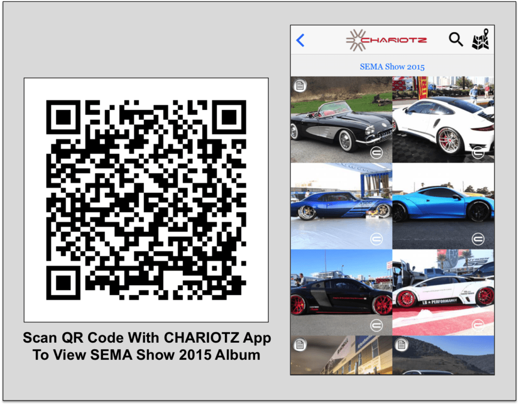 QR Code for 2015 SEMA Show